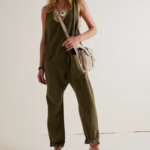 NEW We The Free High Roller Jumpsuit - Moss Stone